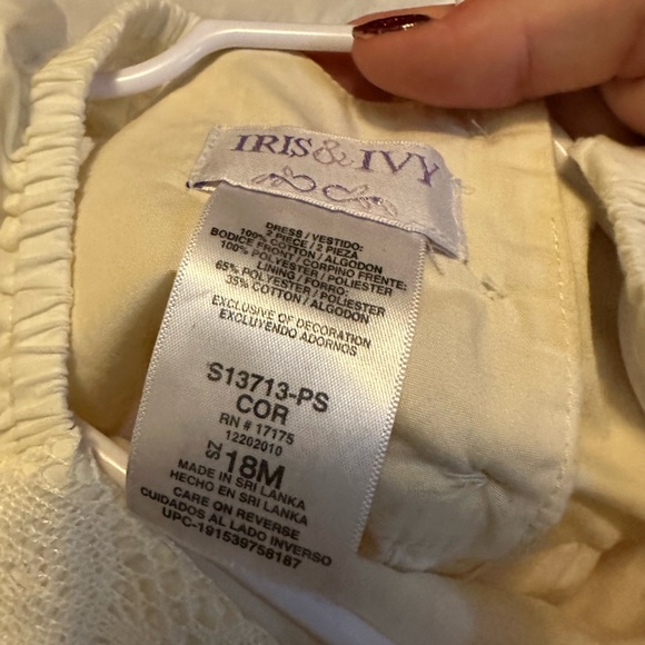 Iris and ivy little girl dress. 18 months. Like new condition. - Picture 2 of 4